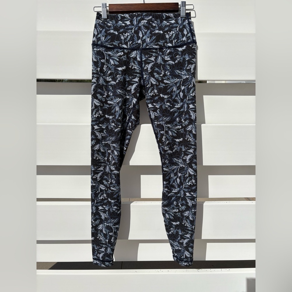 Lululemon Wunder Under Tight Leggings-Size: 6-Colors: Black Multi-LW5AP7S-EUC